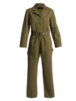 Nili Lotan Marie Belted Jumpsuit Uniform Green -Nili Lotan And Workman Publishing Sales unnamed file 1004