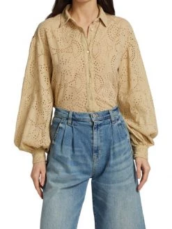 Nili Lotan Andree Eyelet Shirt -Nili Lotan And Workman Publishing Sales unnamed file 1008