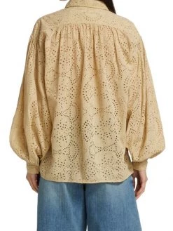 Nili Lotan Andree Eyelet Shirt -Nili Lotan And Workman Publishing Sales unnamed file 1010