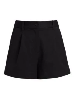 Nili Lotan Beatrice Pleated Virgin Wool Shorts Khaki -Nili Lotan And Workman Publishing Sales unnamed file 1035