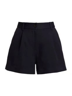 Nili Lotan Beatrice Pleated Virgin Wool Shorts Khaki -Nili Lotan And Workman Publishing Sales unnamed file 1037