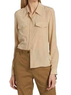 Nili Lotan Ninette Silk Crepe De Chine Shirt -Nili Lotan And Workman Publishing Sales unnamed file 1047