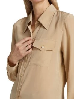 Nili Lotan Ninette Silk Crepe De Chine Shirt -Nili Lotan And Workman Publishing Sales unnamed file 1050