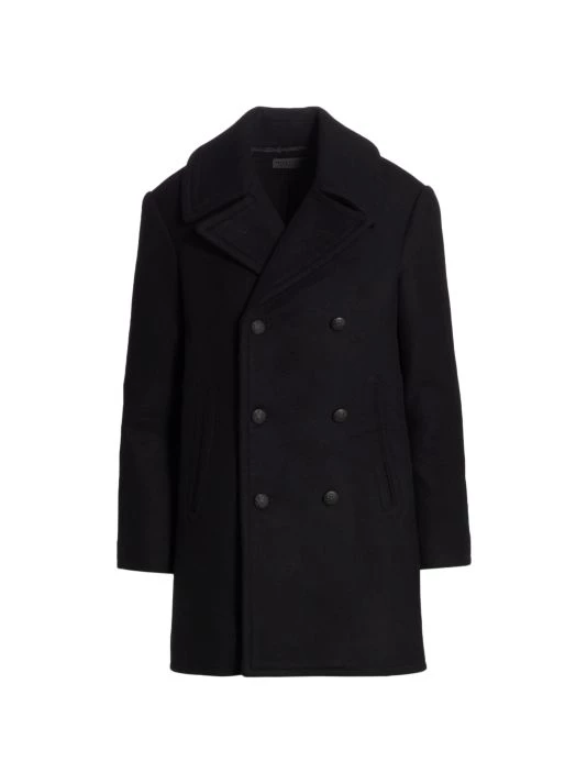 Nili Lotan Double-Breasted Wool Peacoat Ecru 6 Nili Lotan Double-Breasted Wool Peacoat Ecru - Image 4