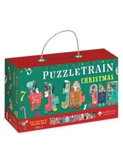 Workman Publishing 26-Piece Christmas Puzzle Train For Kids