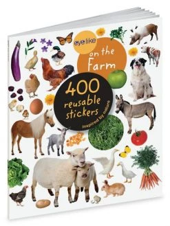 Workman Publishing Eyelike Stickers: On The Farm Book For Kids