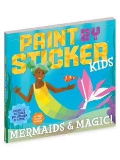 Workman Publishing Paint By Sticker Kids: Mermaids & Magic! Book For Kids