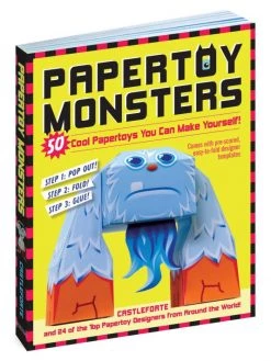 Workman Publishing Kid's Papertoy Monsters Book For Kids