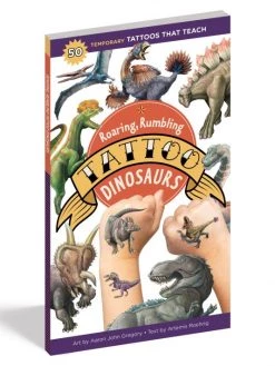 Workman Publishing Roaring, Rumbling Tattoo Dinosaurs For Kids