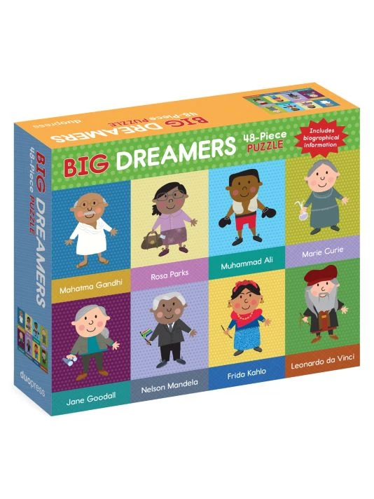 Workman Publishing Big Dreamers 48-Piece Puzzle For Kids 3 Workman Publishing Big Dreamers 48-Piece Puzzle For Kids
