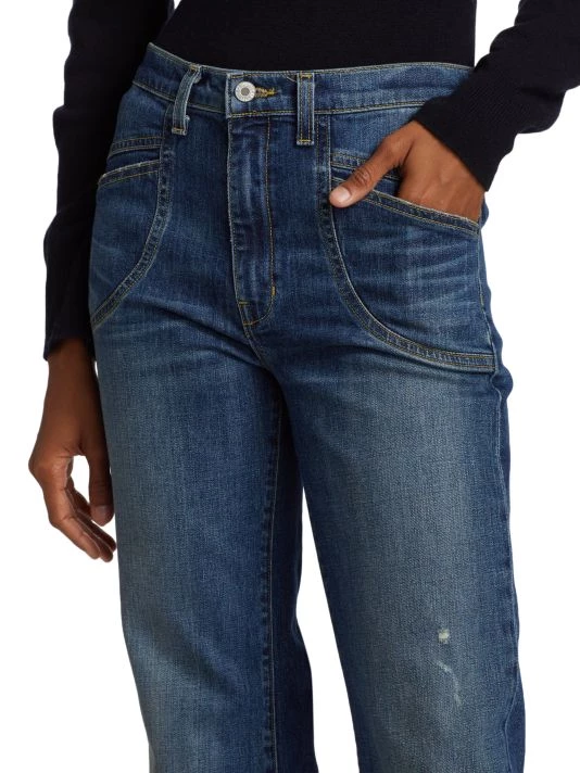 Nili Lotan Francois High-Rise Stretch Flare Jeans 8 Nili Lotan Francois High-Rise Stretch Flare Jeans - Image 6