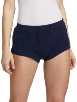 Nili Lotan Ocean Ribbed Cotton Knit Shorts -Nili Lotan And Workman Publishing Sales unnamed file 121