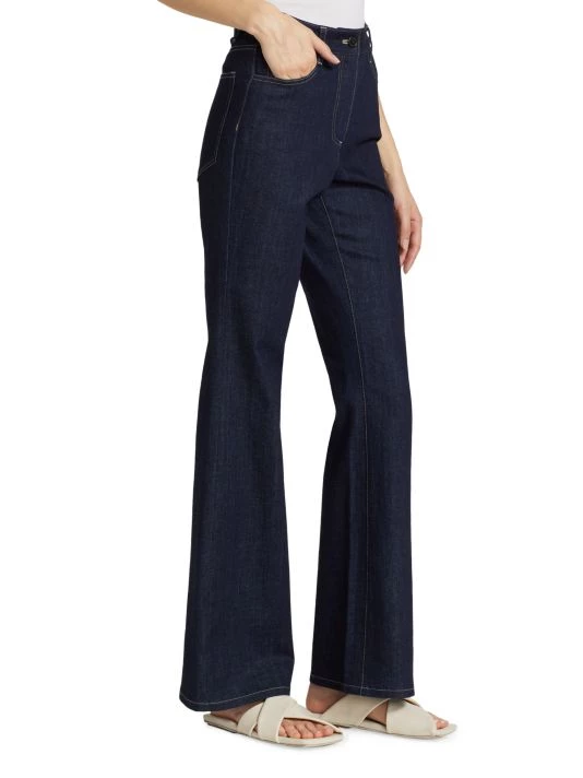 Nili Lotan Corette High-Rise Stretch Flare Jeans 6 Nili Lotan Corette High-Rise Stretch Flare Jeans - Image 4