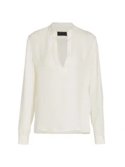 Nili Lotan Yvette Silk Georgette Blouse Black -Nili Lotan And Workman Publishing Sales unnamed file 164