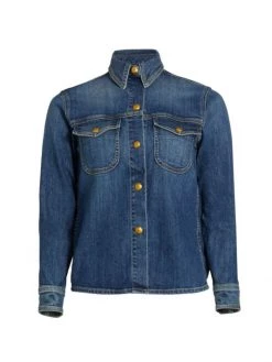 Nili Lotan Olympe Stretch Denim Jacket