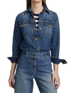 Nili Lotan Olympe Stretch Denim Jacket -Nili Lotan And Workman Publishing Sales unnamed file 174