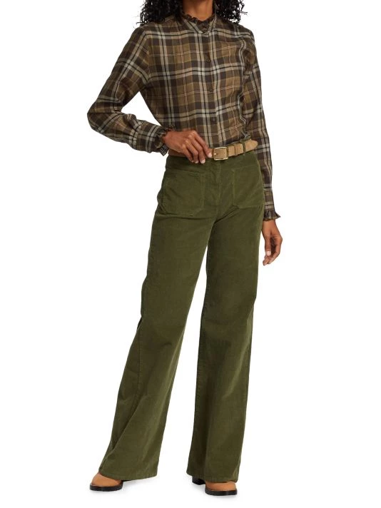 Nili Lotan Lydia Plaid Cotton Shirt 4 Nili Lotan Lydia Plaid Cotton Shirt - Image 2