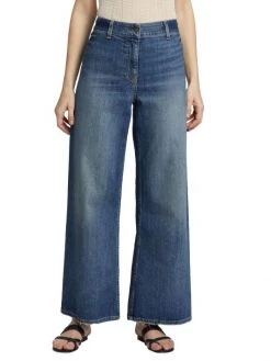 Nili Lotan Megan High-Rise Stretch Wide-Leg Jeans 11 Nili Lotan Megan High-Rise Stretch Wide-Leg Jeans -Nili Lotan And Workman Publishing Sales unnamed file 223