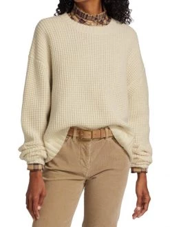 Nili Lotan Felip Waffle-Knit Cashmere Sweater -Nili Lotan And Workman Publishing Sales unnamed file 23