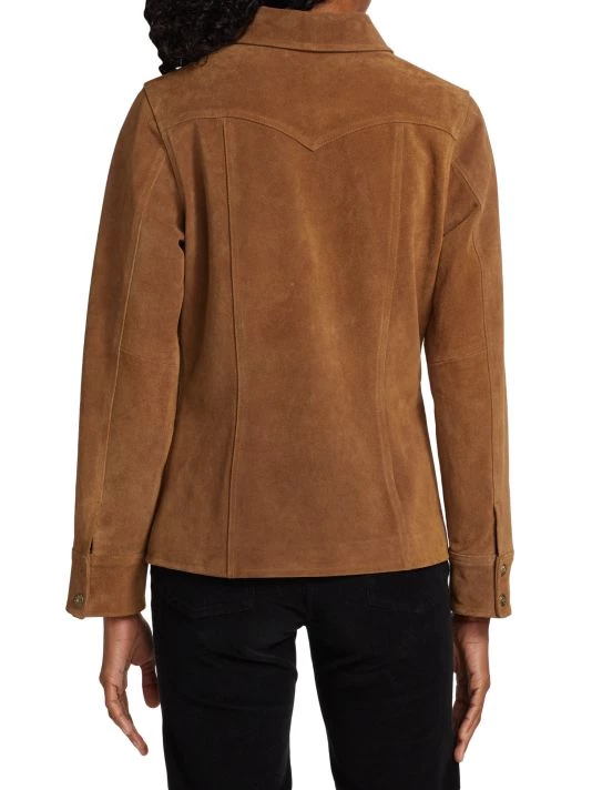 Nili Lotan Justine Suede Western Jacket 7 Nili Lotan Justine Suede Western Jacket - Image 5