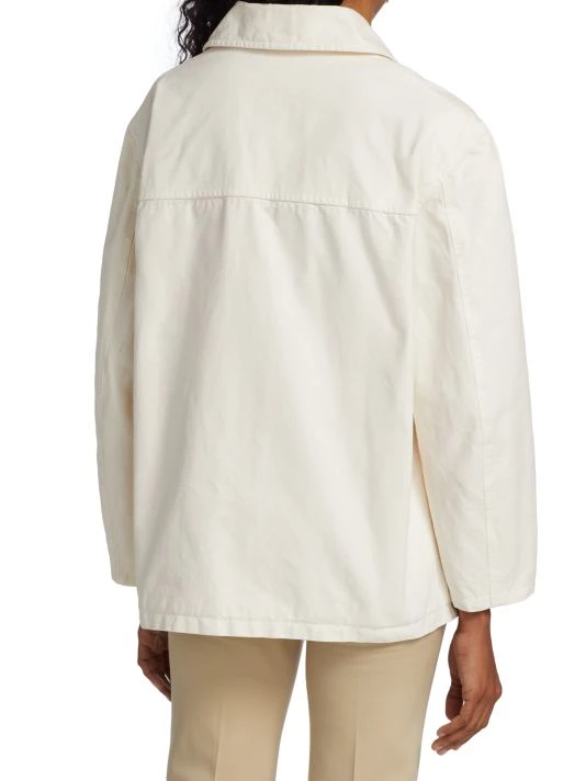 Nili Lotan Connor Boxy Canvas Jacket 6 Nili Lotan Connor Boxy Canvas Jacket - Image 4