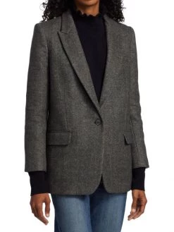 Nili Lotan Diane Single-Breasted Herringbone Blazer 11 Nili Lotan Diane Single-Breasted Herringbone Blazer -Nili Lotan And Workman Publishing Sales unnamed file 349