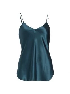 Nili Lotan Isabella Silk Tank Top Black