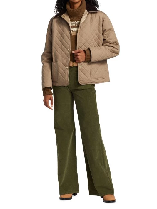 Nili Lotan Florence Corduroy Flare Pants Clover 4 Nili Lotan Florence Corduroy Flare Pants Clover - Image 2