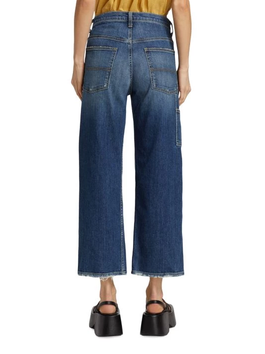 Nili Lotan Violette High-Rise Stretch Wide Crop Jeans 7 Nili Lotan Violette High-Rise Stretch Wide Crop Jeans - Image 5