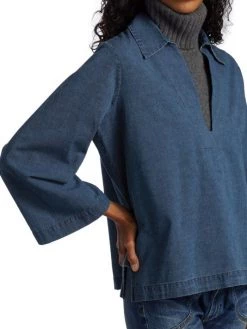 Nili Lotan Paulette Vintage Chambray Shirt 14 Nili Lotan Paulette Vintage Chambray Shirt -Nili Lotan And Workman Publishing Sales unnamed file 440