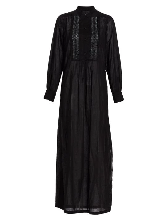 Nili Lotan Risette Cotton Voile Maxi Dress Ivory 5 Nili Lotan Risette Cotton Voile Maxi Dress Ivory - Image 3