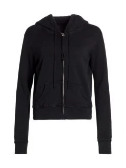 Nili Lotan Callie Zip-Front Hoodie Washed Black -Nili Lotan And Workman Publishing Sales unnamed file 448