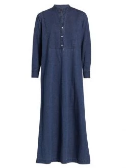 Nili Lotan Jasper Chambray Maxi Dress