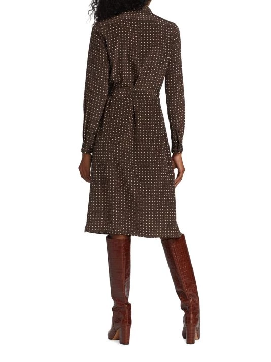 Nili Lotan Sasha Belted Polka-Dot Shirtdress 7 Nili Lotan Sasha Belted Polka-Dot Shirtdress - Image 5
