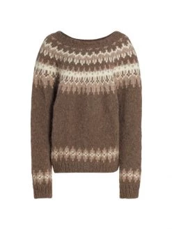 Nili Lotan Alyssa Fair-Isle Knit Sweater