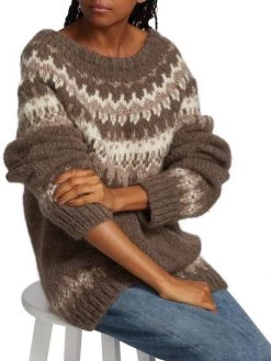 Nili Lotan Alyssa Fair-Isle Knit Sweater -Nili Lotan And Workman Publishing Sales unnamed file 479