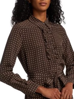 Nili Lotan Sasha Belted Polka-Dot Shirtdress 14 Nili Lotan Sasha Belted Polka-Dot Shirtdress -Nili Lotan And Workman Publishing Sales unnamed file 48