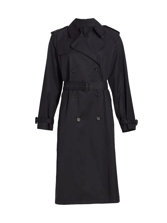 Nili Lotan Tanner Trench Coat Black 3 Nili Lotan Tanner Trench Coat Black