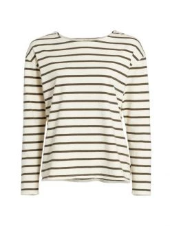 Nili Lotan Arlette Striped Cotton T-Shirt
