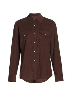 Nili Lotan Annika Button-Front Cotton Shirt