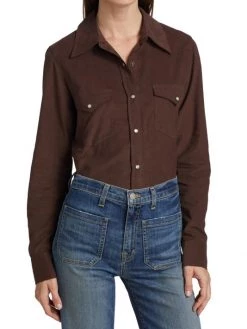 Nili Lotan Annika Button-Front Cotton Shirt -Nili Lotan And Workman Publishing Sales unnamed file 571