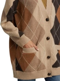 Nili Lotan Sofhie Argyle Wool Cardigan -Nili Lotan And Workman Publishing Sales unnamed file 581