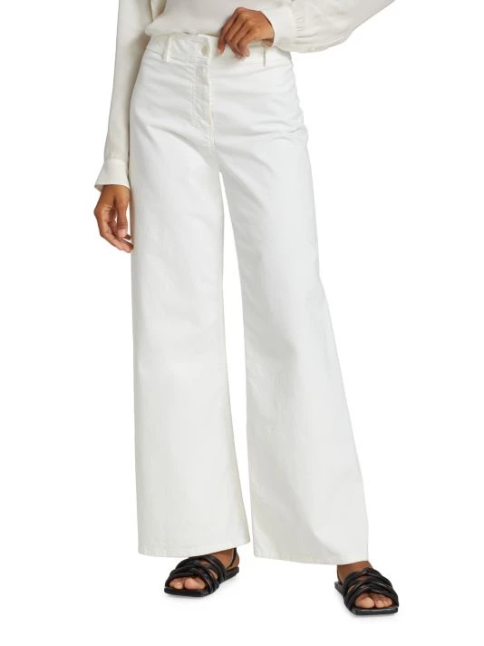 Nili Lotan Megan Brushed Stretch Twill Wide-Leg Pants 5 Nili Lotan Megan Brushed Stretch Twill Wide-Leg Pants - Image 3