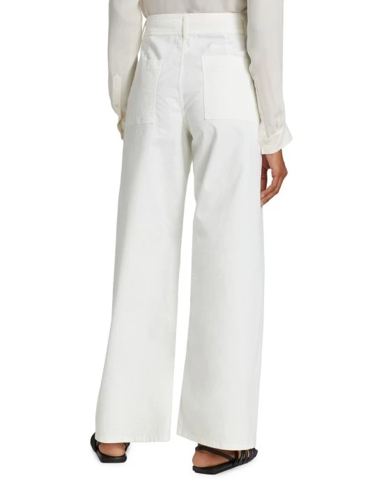 Nili Lotan Megan Brushed Stretch Twill Wide-Leg Pants 7 Nili Lotan Megan Brushed Stretch Twill Wide-Leg Pants - Image 5