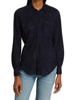 Nili Lotan Ava Suede Shirt -Nili Lotan And Workman Publishing Sales unnamed file 610