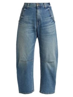 Nili Lotan Emerson Mid-Rise Straight-Leg Jeans