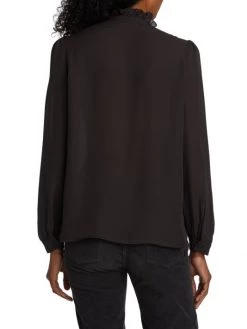 Nili Lotan Miera Ruffle-Embellished Blouse 13 Nili Lotan Miera Ruffle-Embellished Blouse -Nili Lotan And Workman Publishing Sales unnamed file 634