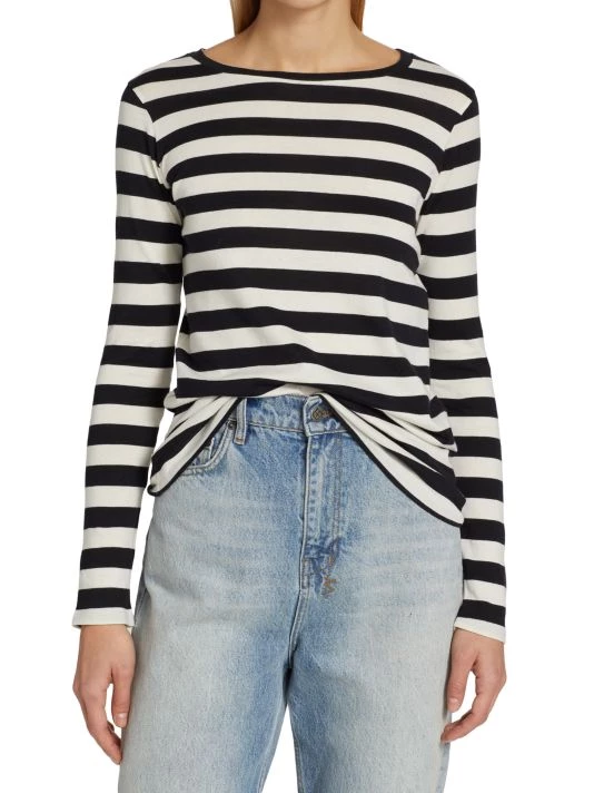 Nili Lotan Striped Long Sleeve Top 4 Nili Lotan Striped Long Sleeve Top - Image 2