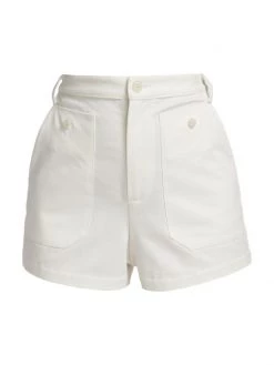 Nili Lotan Augusta Cotton Twill Shorts