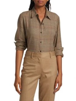 Nili Lotan Libby Plaid Button-Front Shirt -Nili Lotan And Workman Publishing Sales unnamed file 66